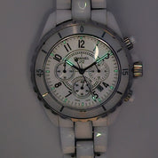 Chanel J12 Chronograph 41mm Ceramic White dial H2009