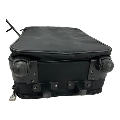 Prada Tessuto Saffiano-Trimmed Rolling Suitcase