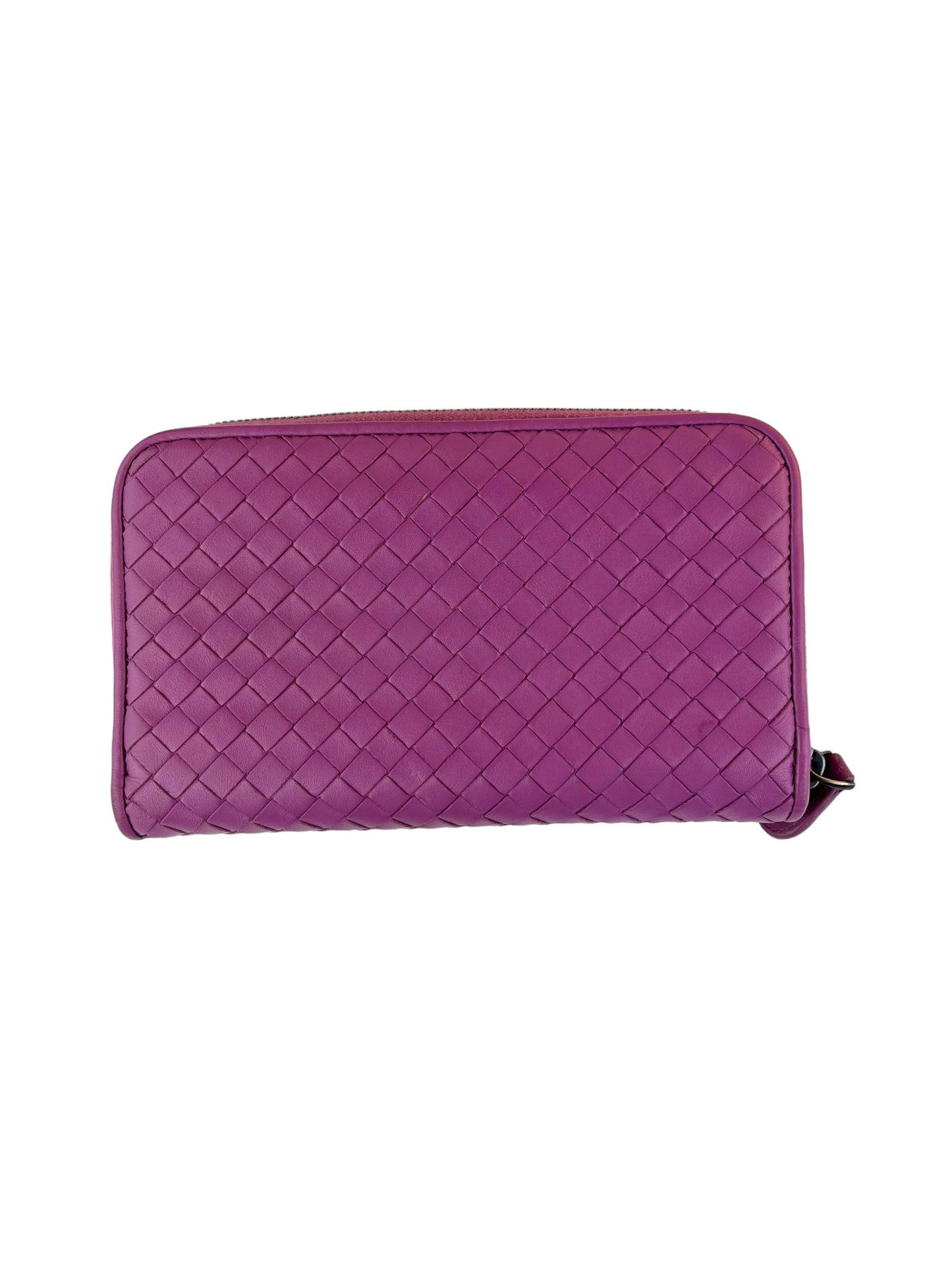 Bottega Veneta Intrecciato Zip  Wallet