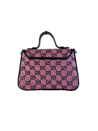 Gucci GG Mini Marmont Diagonal Top Handle Bag