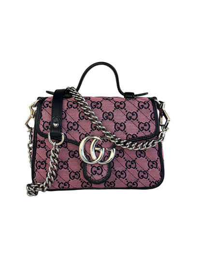 Gucci GG Mini Marmont Diagonal Top Handle Bag