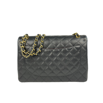 Chanel Quilted Caviar Maxi Double Flap