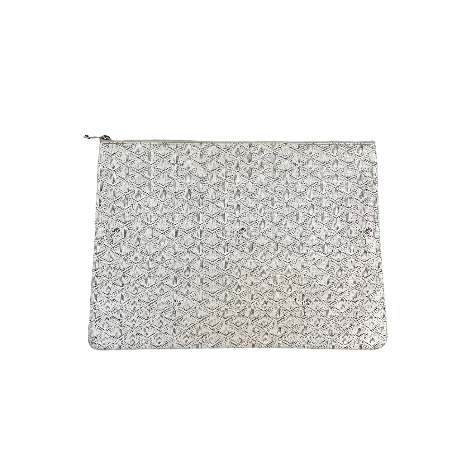 Goyard Senat GM Pouch White The Luxury Exchange PDX