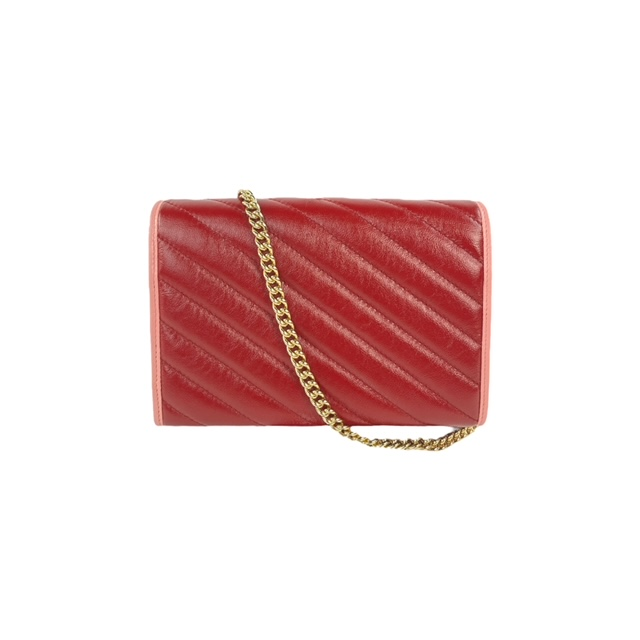 Gucci Azalea Diagonal Enamel Wallet On Chain