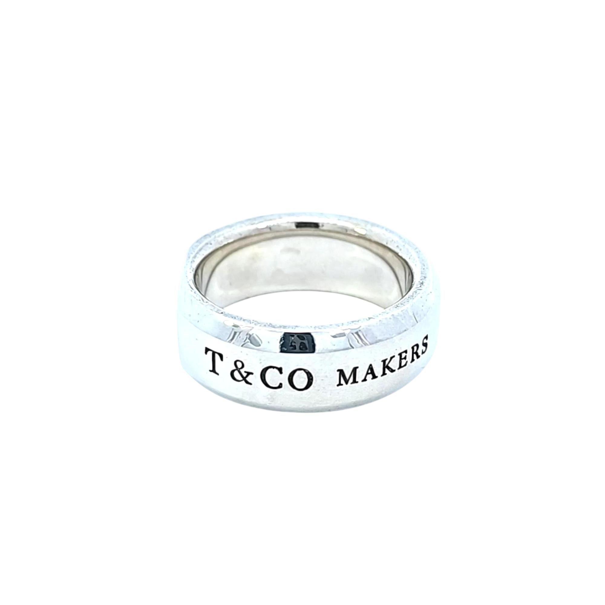 Tiffany & Co. 1837 Makers Slice Ring Medium 6.7mm Band in Tiffany & Co. 1837 Makers Slice Ring Medium 6.7mm Band in