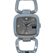 Gucci G-Gucci Collection SS Brown Sunburst Diamond dial YA125503 / 125.5