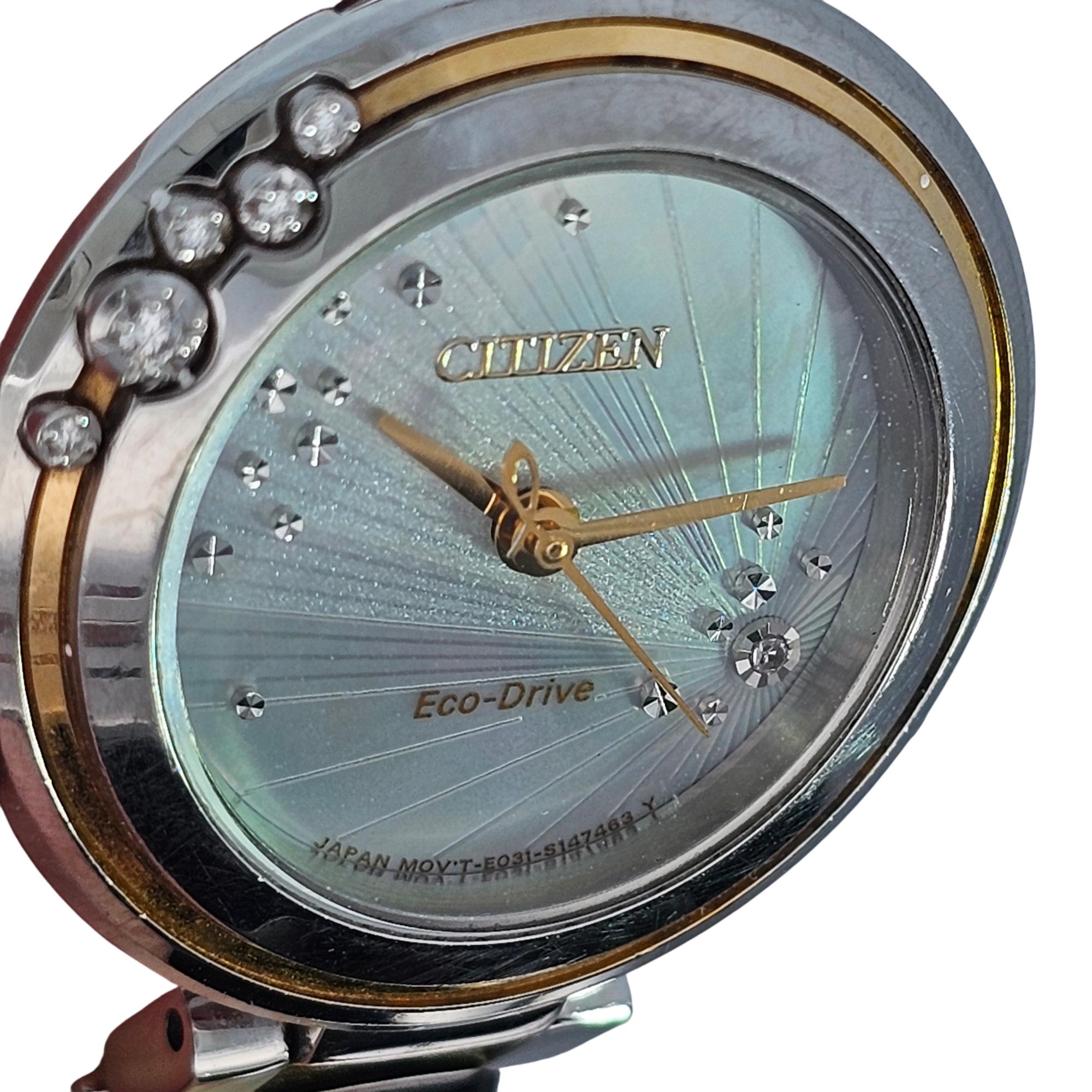 Citizen Carina Diamond Mother of Pearl Dial Eco-Drive EM0464-59D