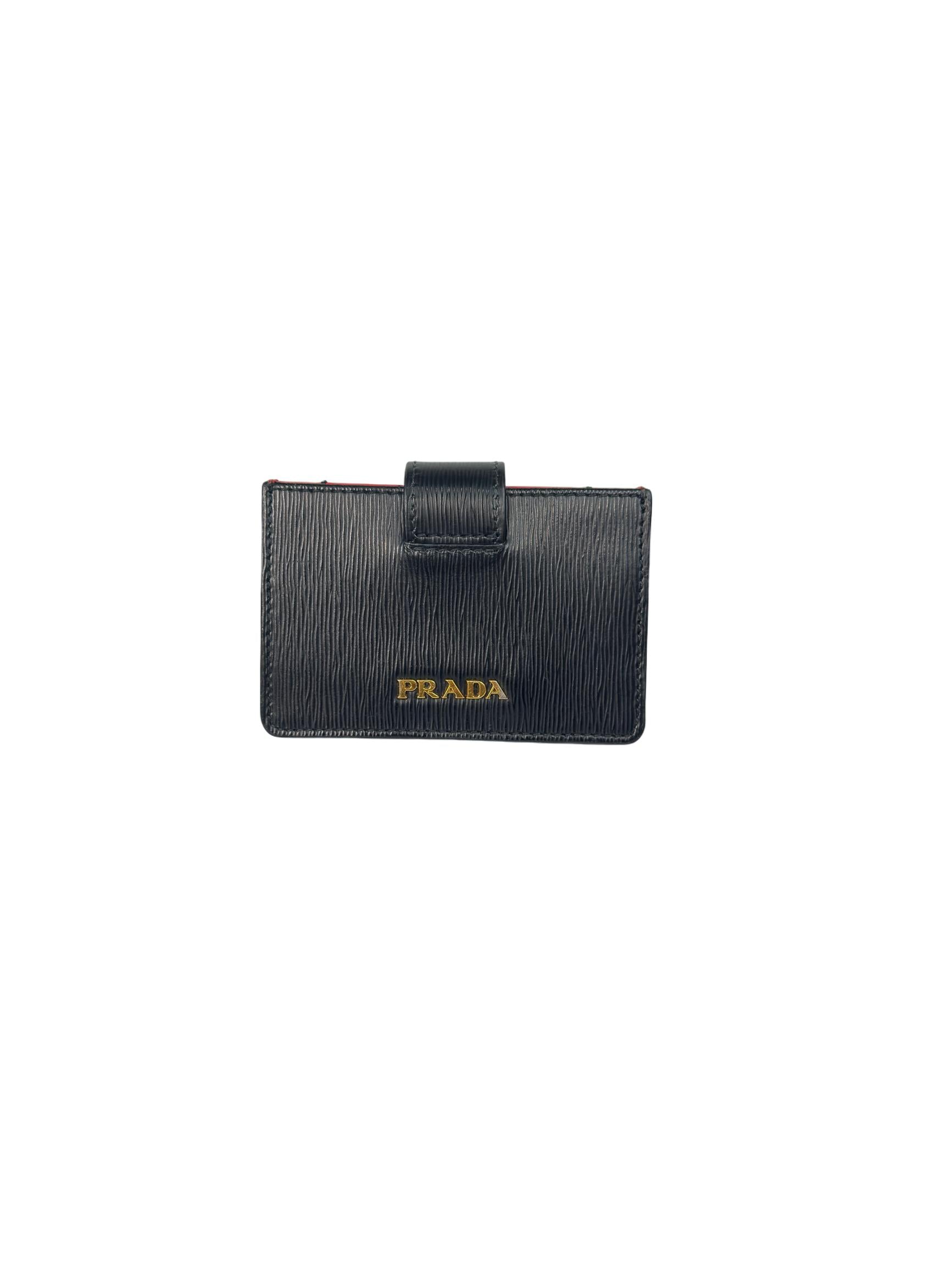 Prada Vitello Accordion Wallet