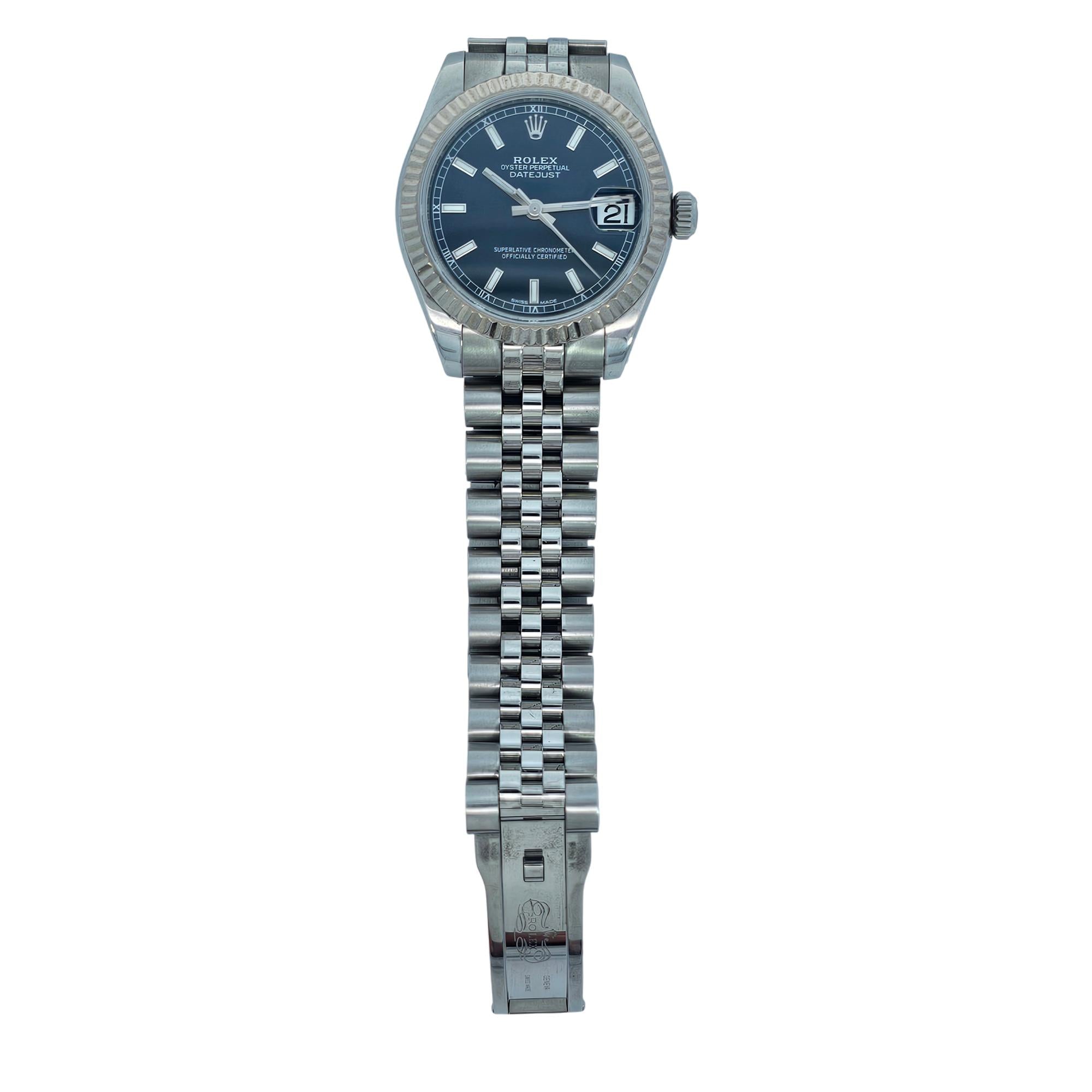 Rolex Oyster Perpetual Datejust 31mm SS 2020 Navy Dial 178274