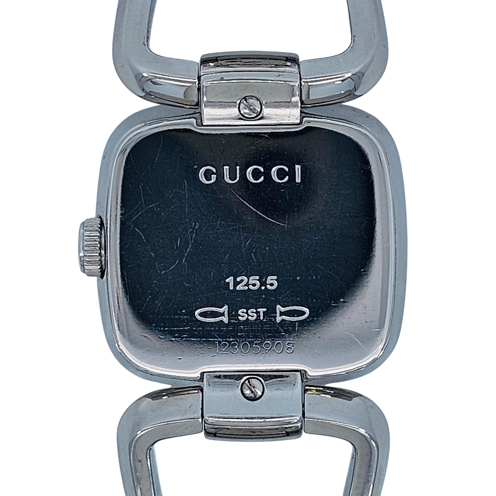 Gucci G-Gucci Collection SS Brown Sunburst Diamond dial YA125503 / 125.5