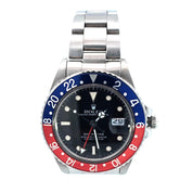 Rolex GMT-Master 'Pepsi' 40mm SS 1988 Black Dial 16750