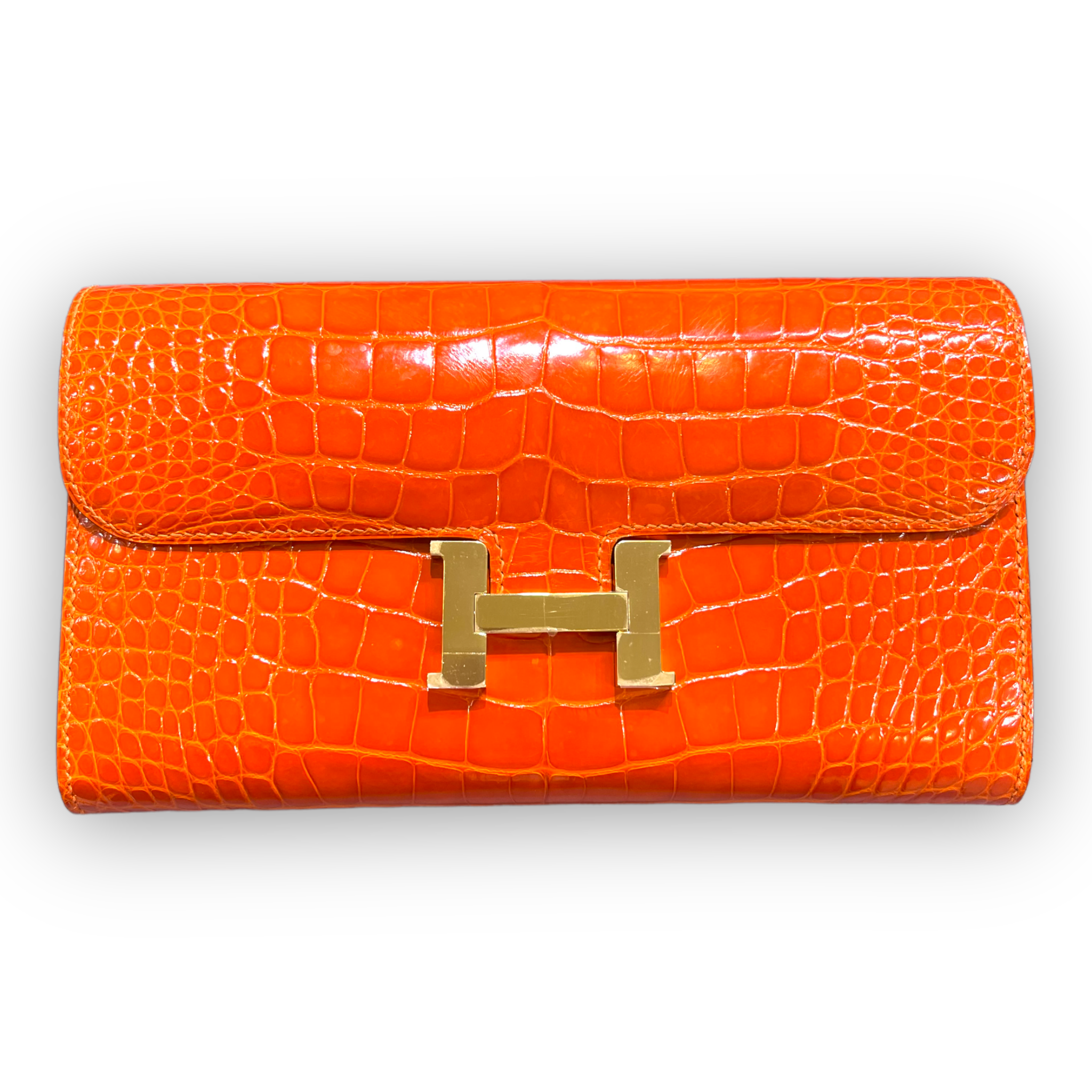 HERMES CONSTANCE Leather Long Wallets