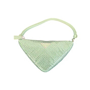 Prada Re-Edition Green Satin Crystal Mini