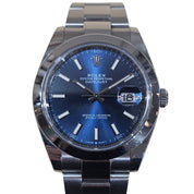 Rolex Oyster Perpetual Datejust 41mm SS 2021 Navy Dial 126300