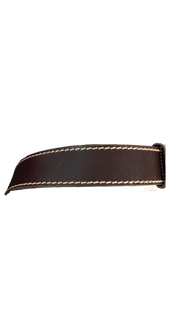 Gucci Leather Belt with Gold Script Logo Buckle