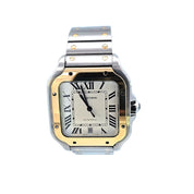 Cartier Santos de Cartier 40mm SS/18KYG 2023 White Dial W2SA0009