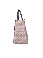 Christian Dior Lady Dior Medium Lambskin Handbag
