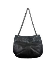 Chanel Black Quilted Calfskin Large Trianon Messenger Flap Bag