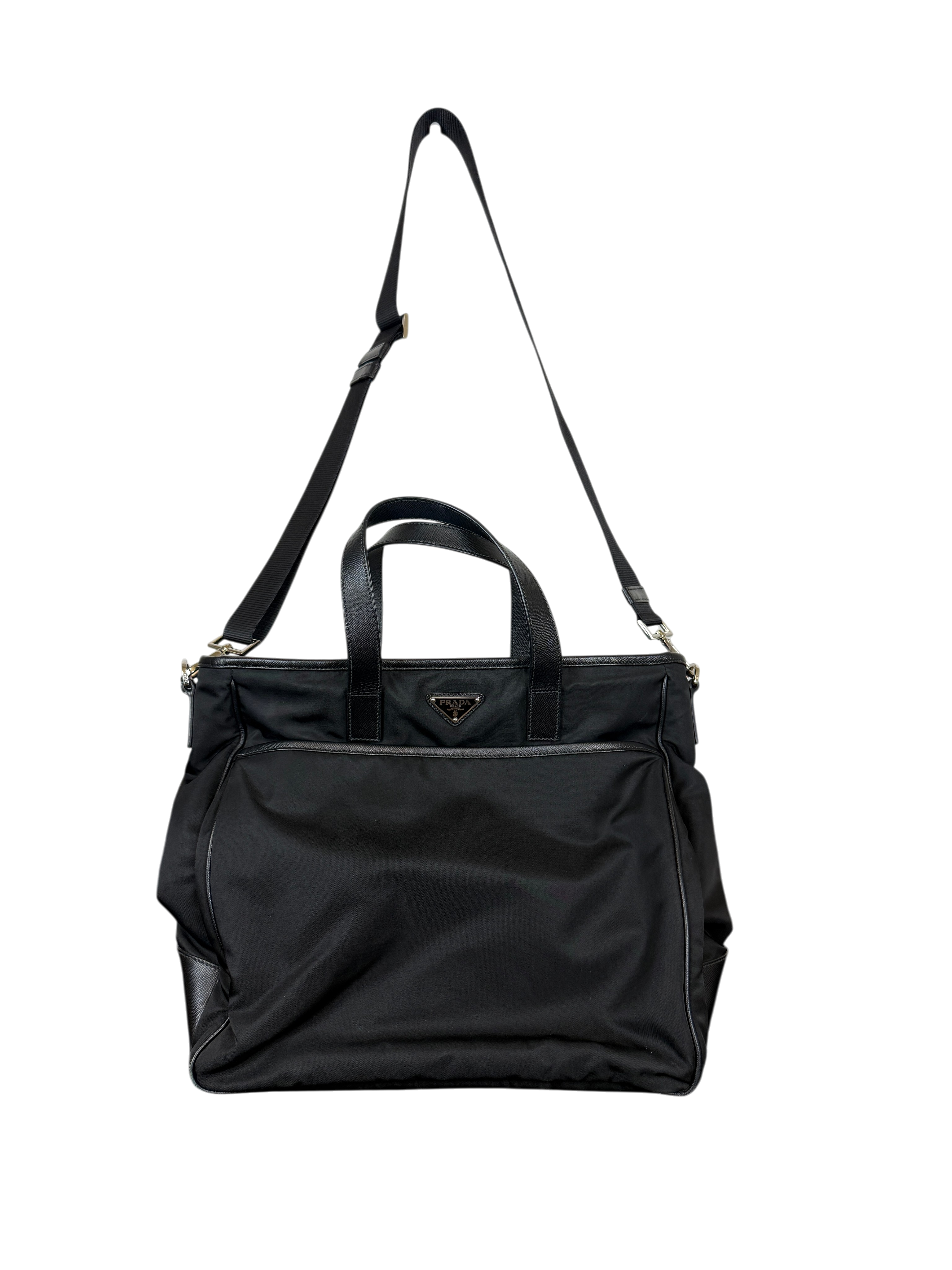 Prada Black Re-Nylon Tessuto Tote Bag