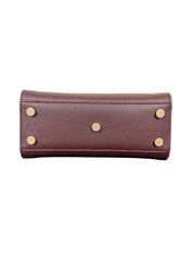 Saint Laurent Sac de Jour Nano Top Handle Bag in Bordeaux