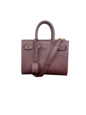 Saint Laurent Sac de Jour Nano Top Handle Bag in Bordeaux