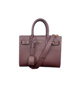 Saint Laurent Sac de Jour Nano Top Handle Bag in Bordeaux