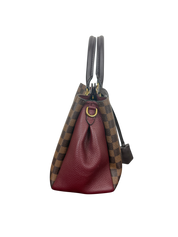 Louis Vuitton Damier Ebene Brittany Bordeaux Handbag