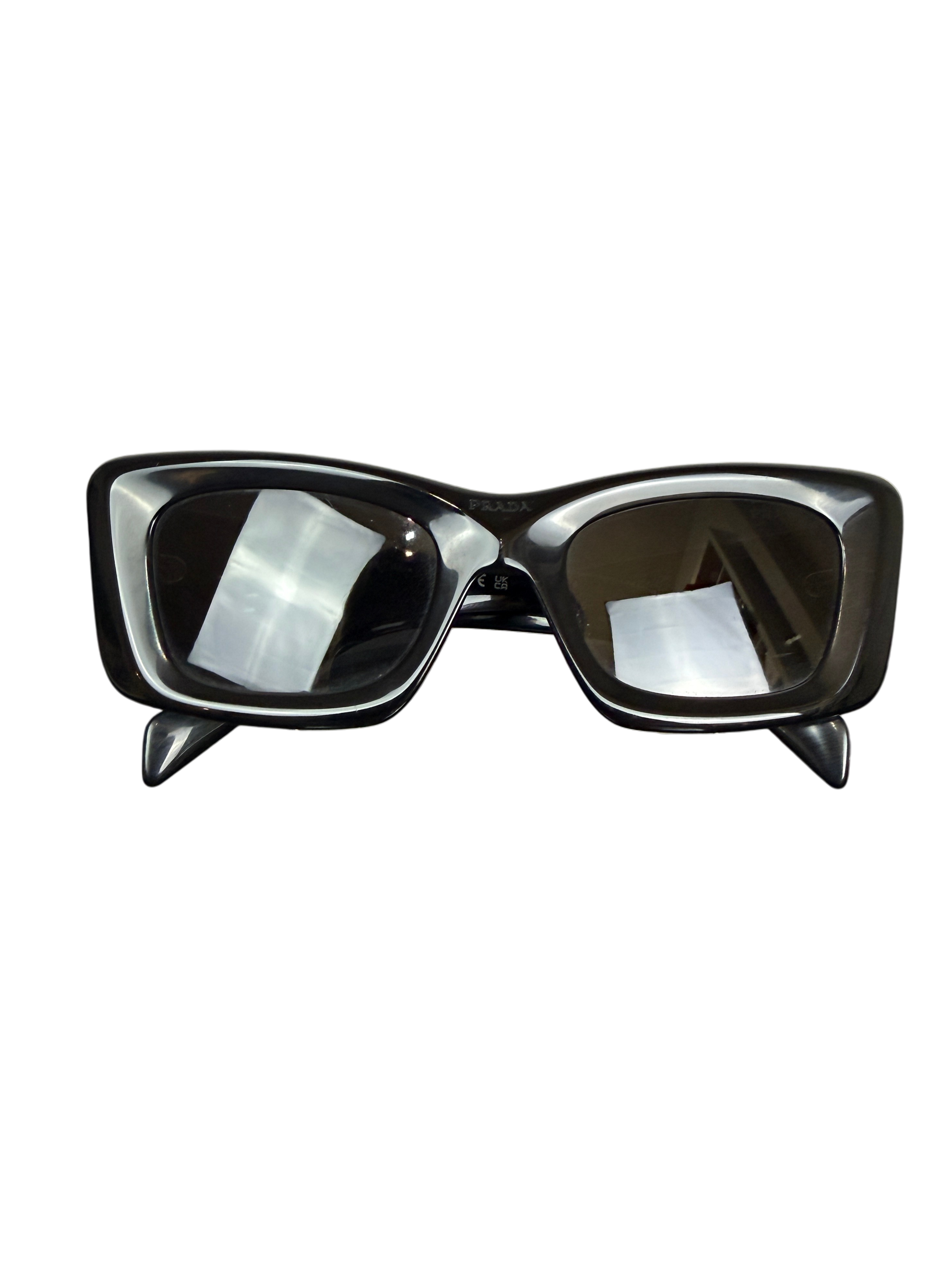 Prada Black Cat Eye Sunglasses PR 13ZS 1AB5S0
