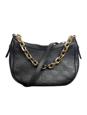 Gucci GG Calfskin Emblem Shoulder Bag