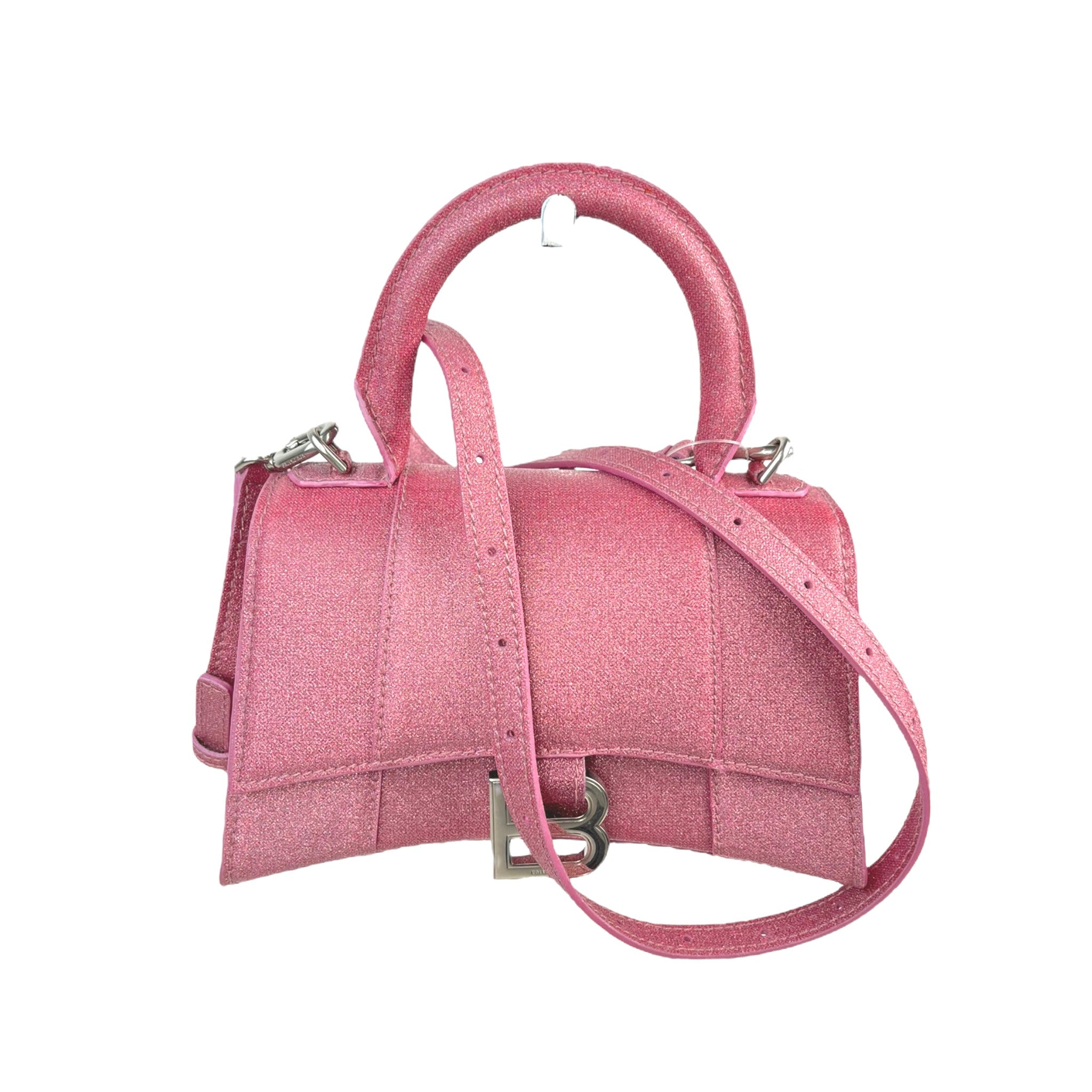 Balenciaga XS Hourglass Sparkling Pink