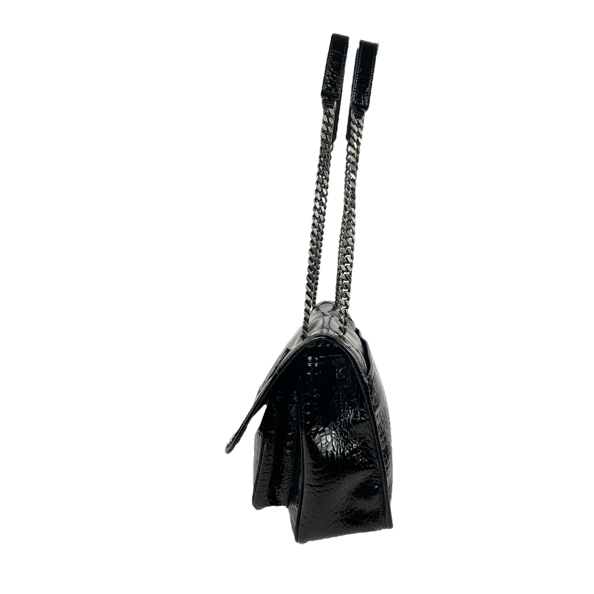 Saint Laurent Nikki Patent Leather Bag