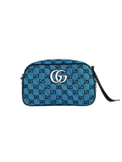 Gucci GG Diagonal Quilted Canvas Marmont Camera Bag