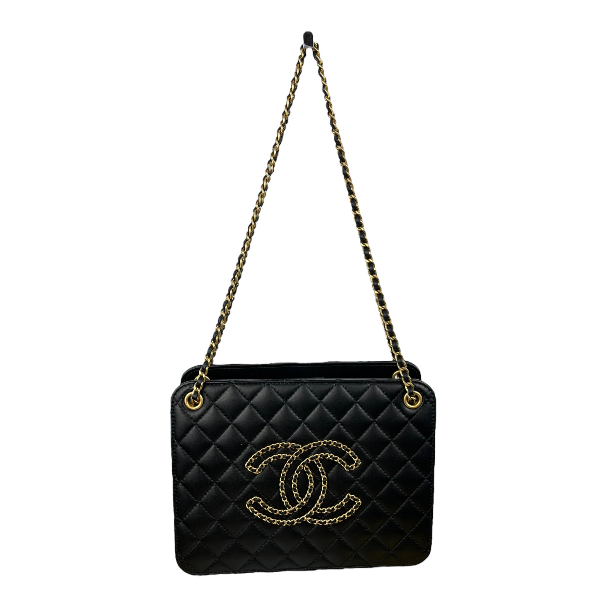 Chanel Quilted Small CC Chain Accordion