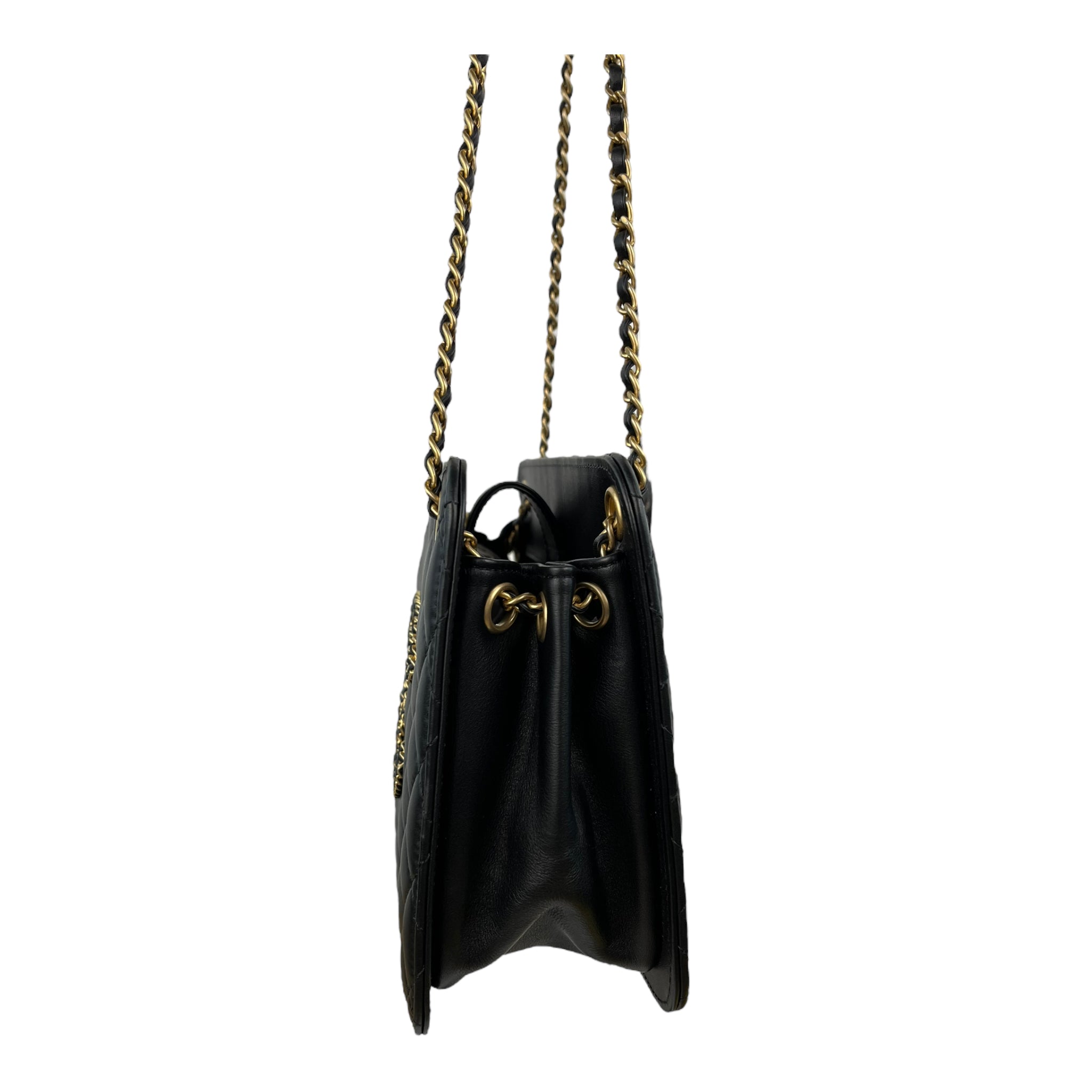 Chanel Quilted Small CC Chain Accordion