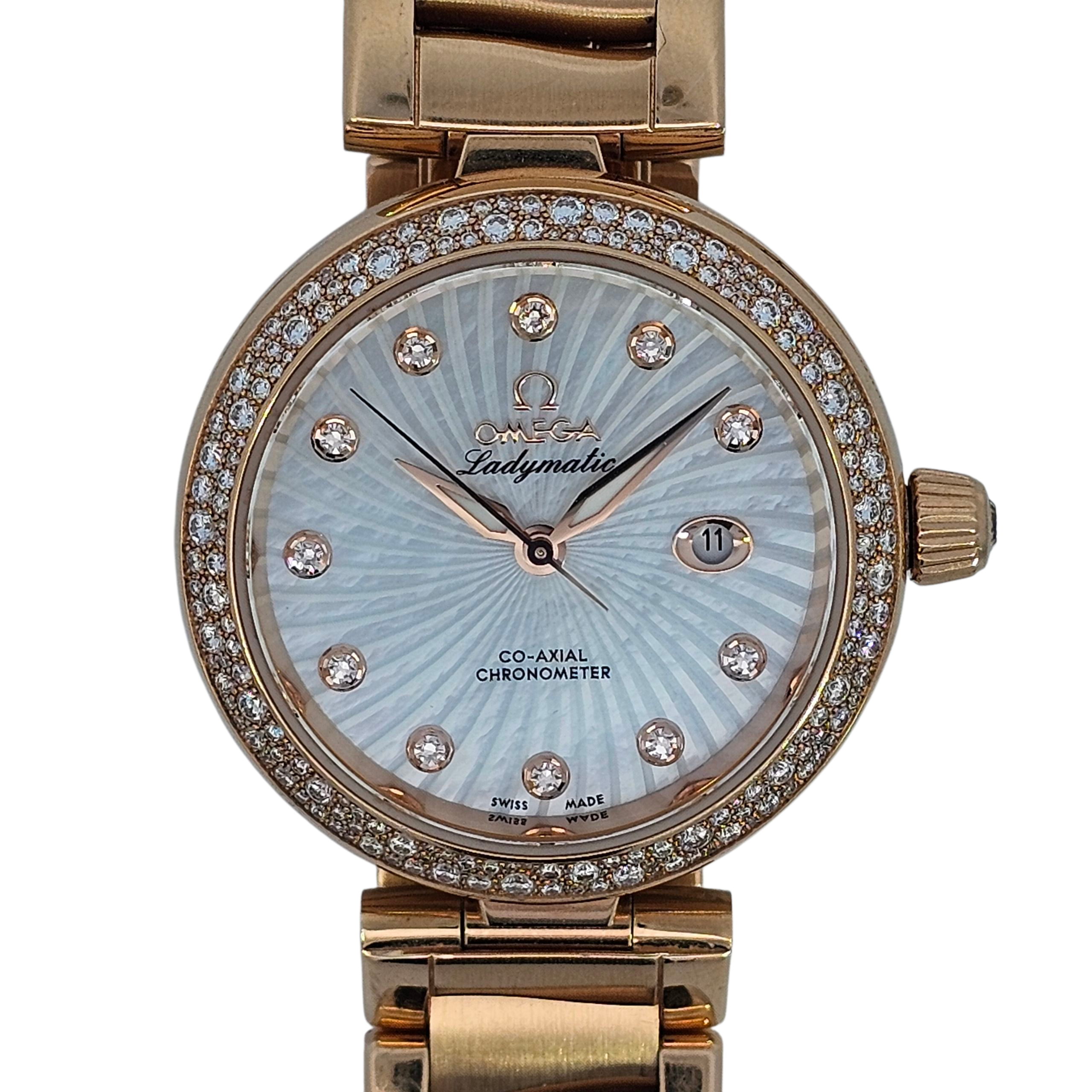 Omega De Ville Ladymatic 18K Rose Gold