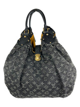 Louis Vuitton Black Monogram Mahina XL Denim