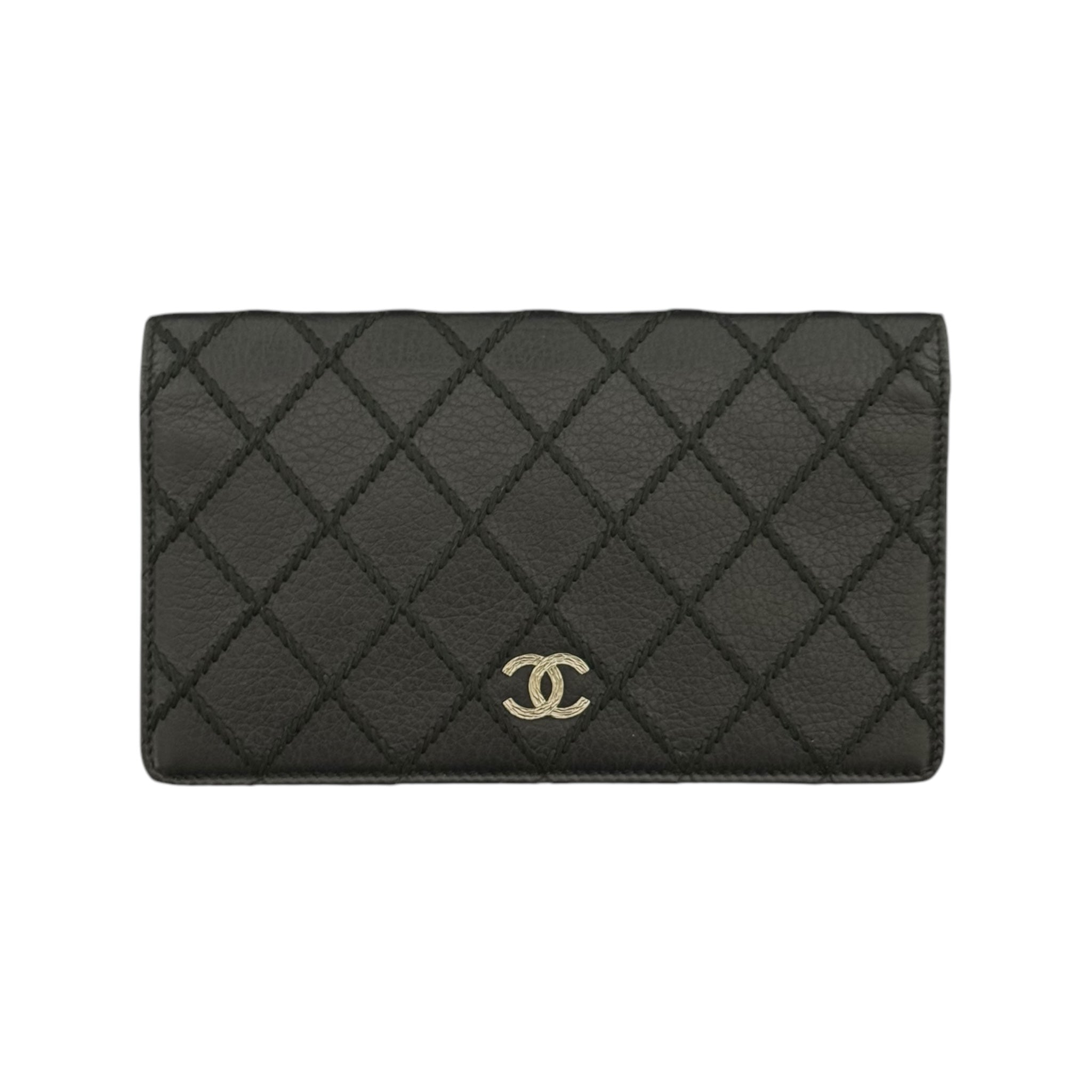 Chanel Embroidered Long Wallet