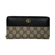 Gucci GG Marmont Bi-Color Zip-Around Wallet