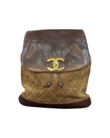 Chanel Vintage Suede & Leather Backpack