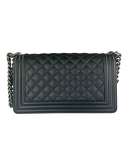 Chanel Boy Bag Old Medium Black Caviar