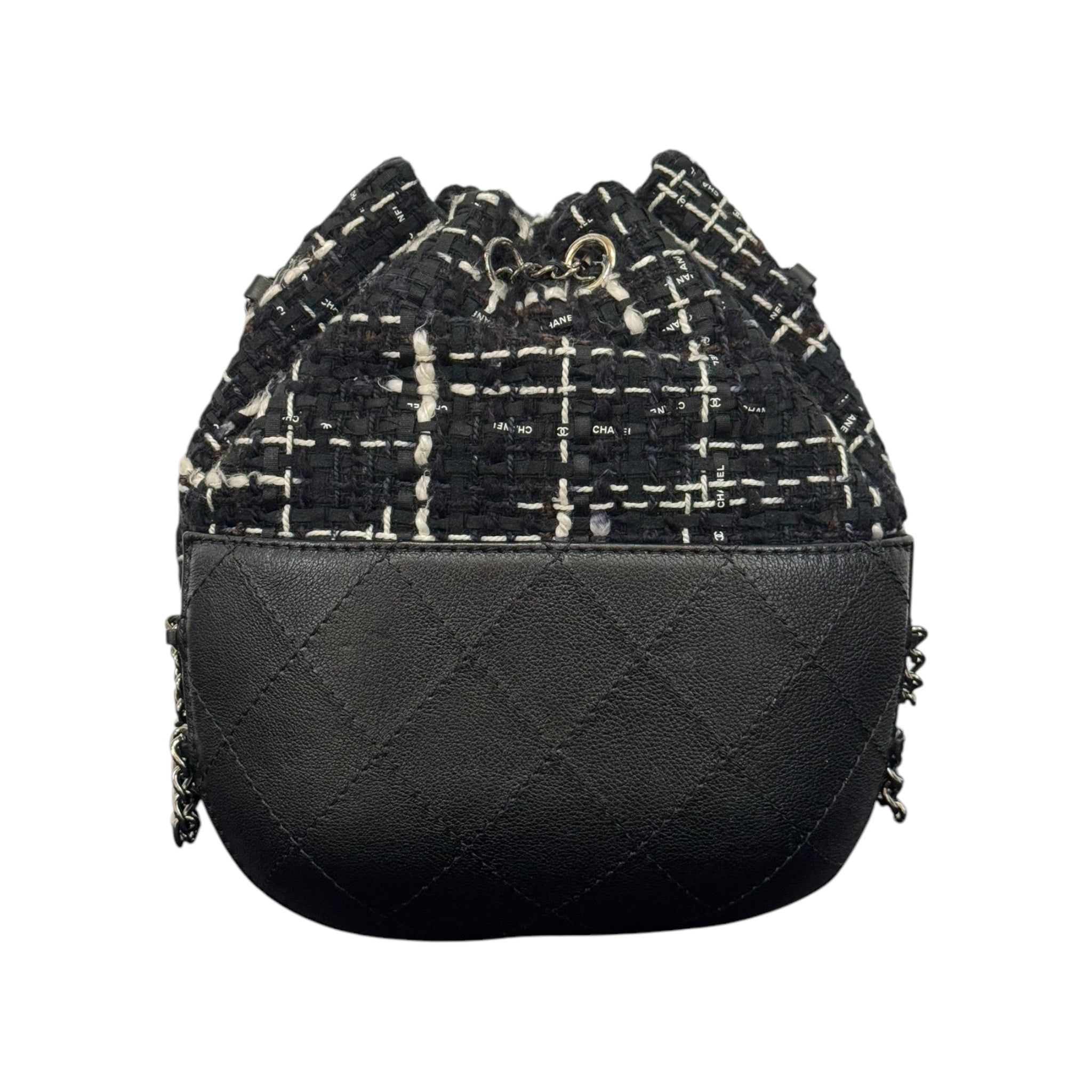 Chanel Tweed Gabrielle Drawstring Bag