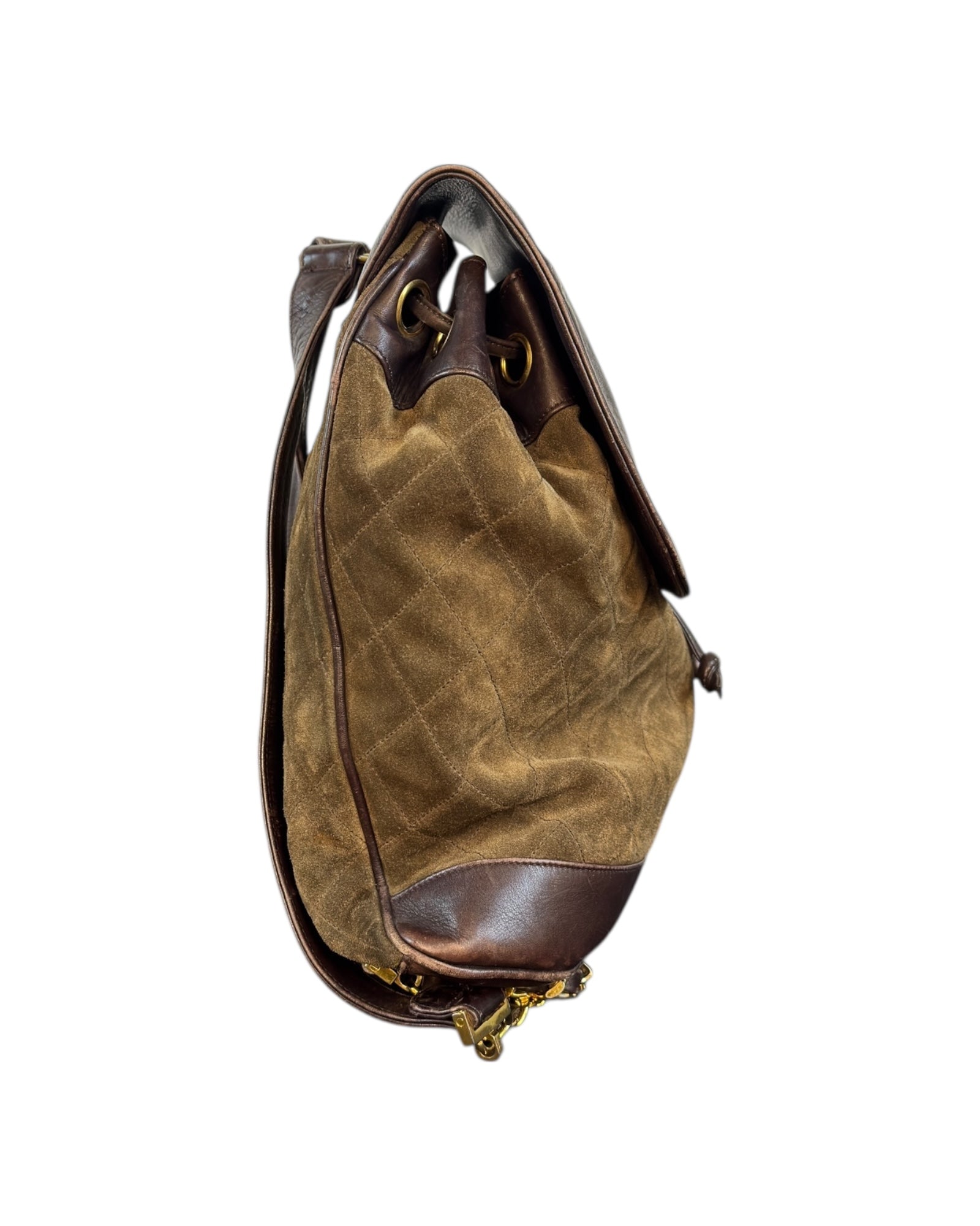 Chanel Vintage Suede & Leather Backpack