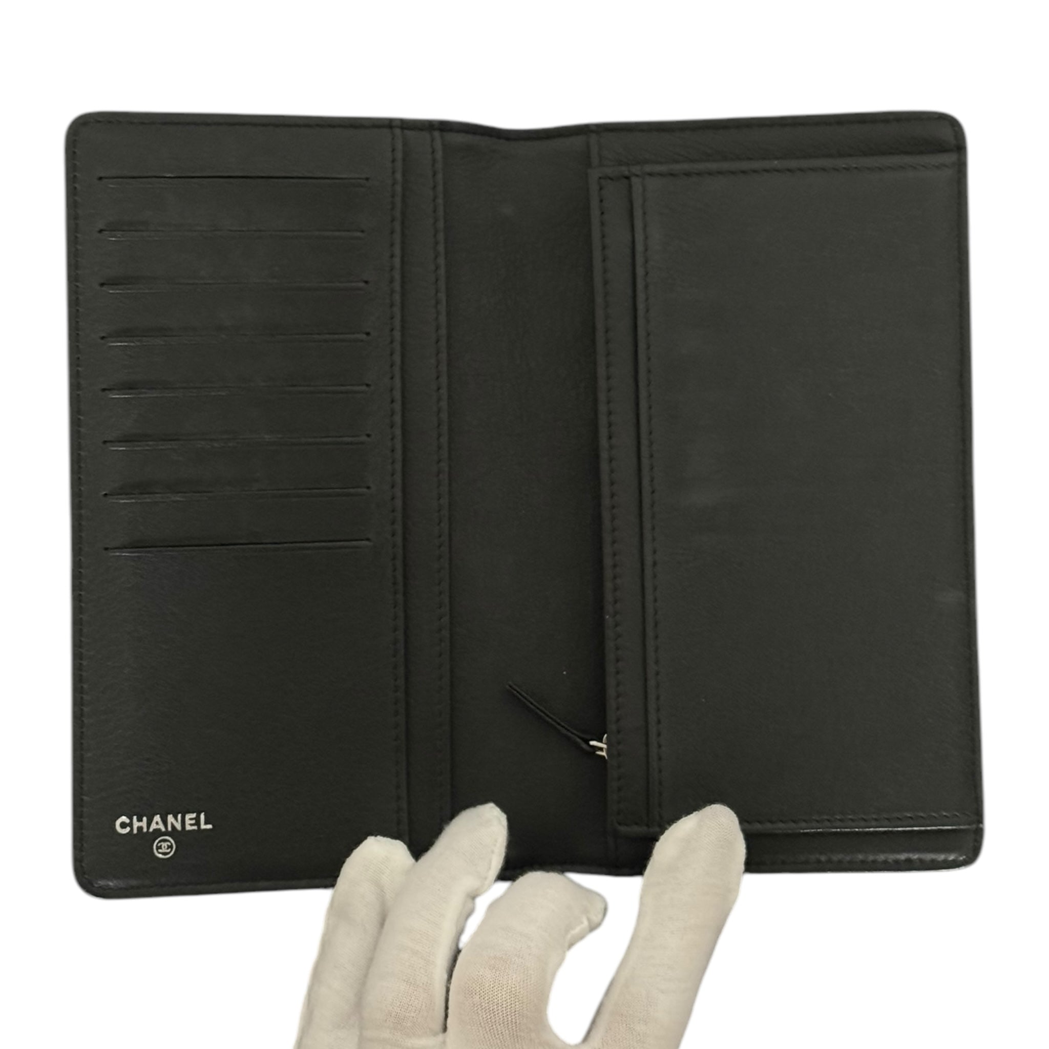 Chanel Embroidered Long Wallet