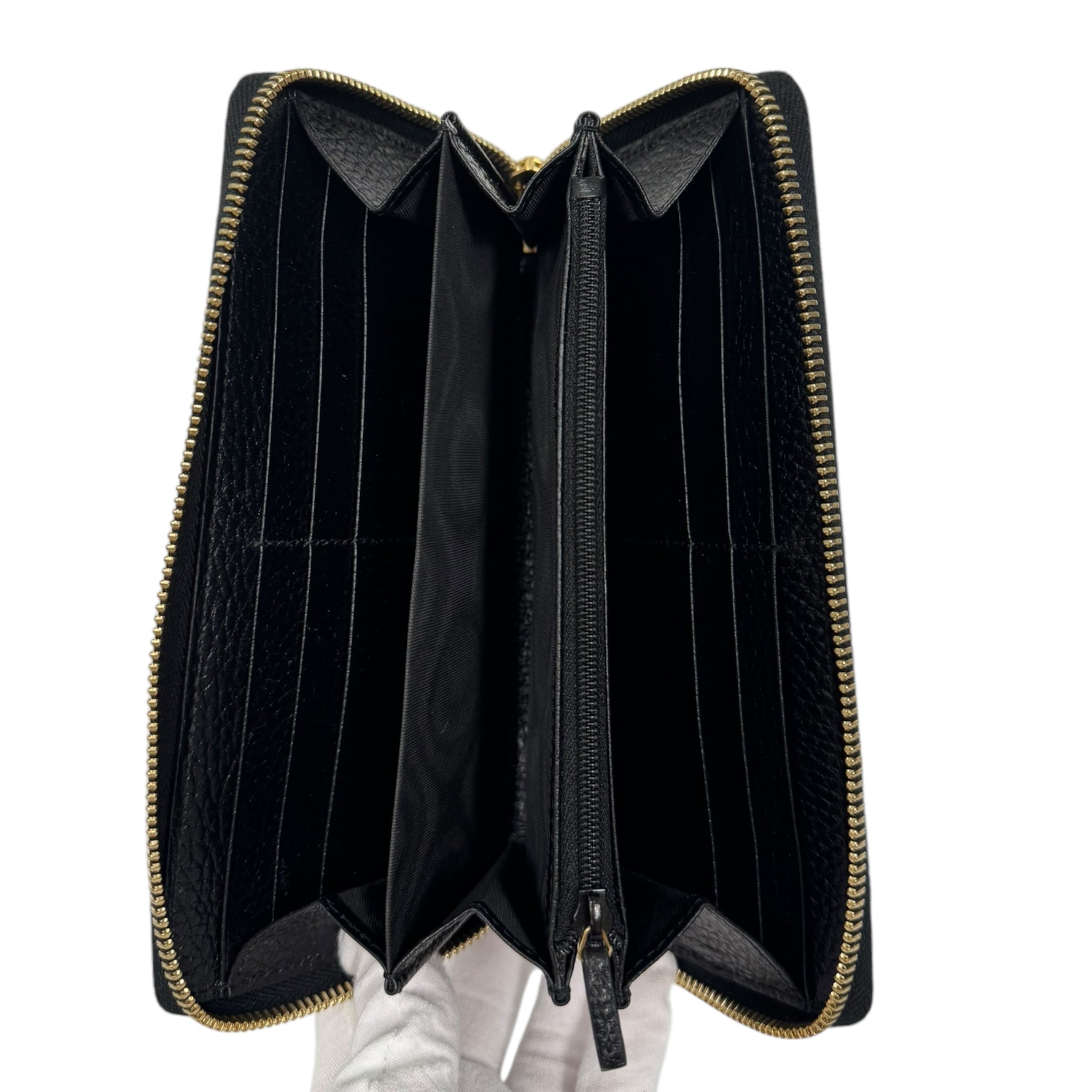 Gucci GG Marmont Bi-Color Zip-Around Wallet