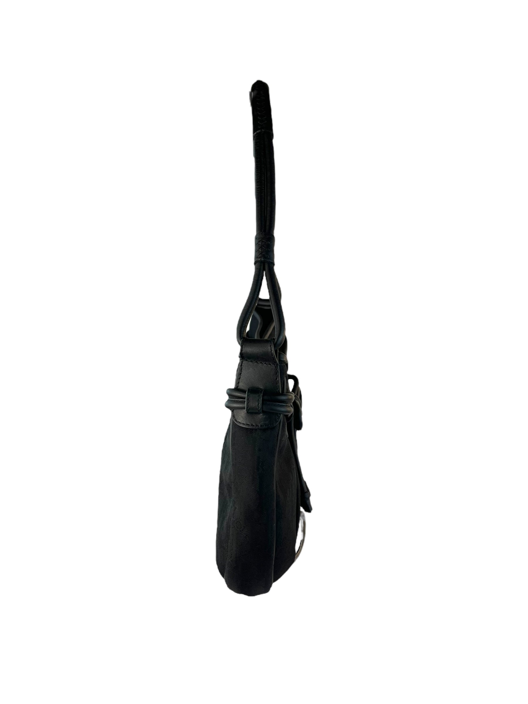 Christian Dior Black Bow Trotter Hobo