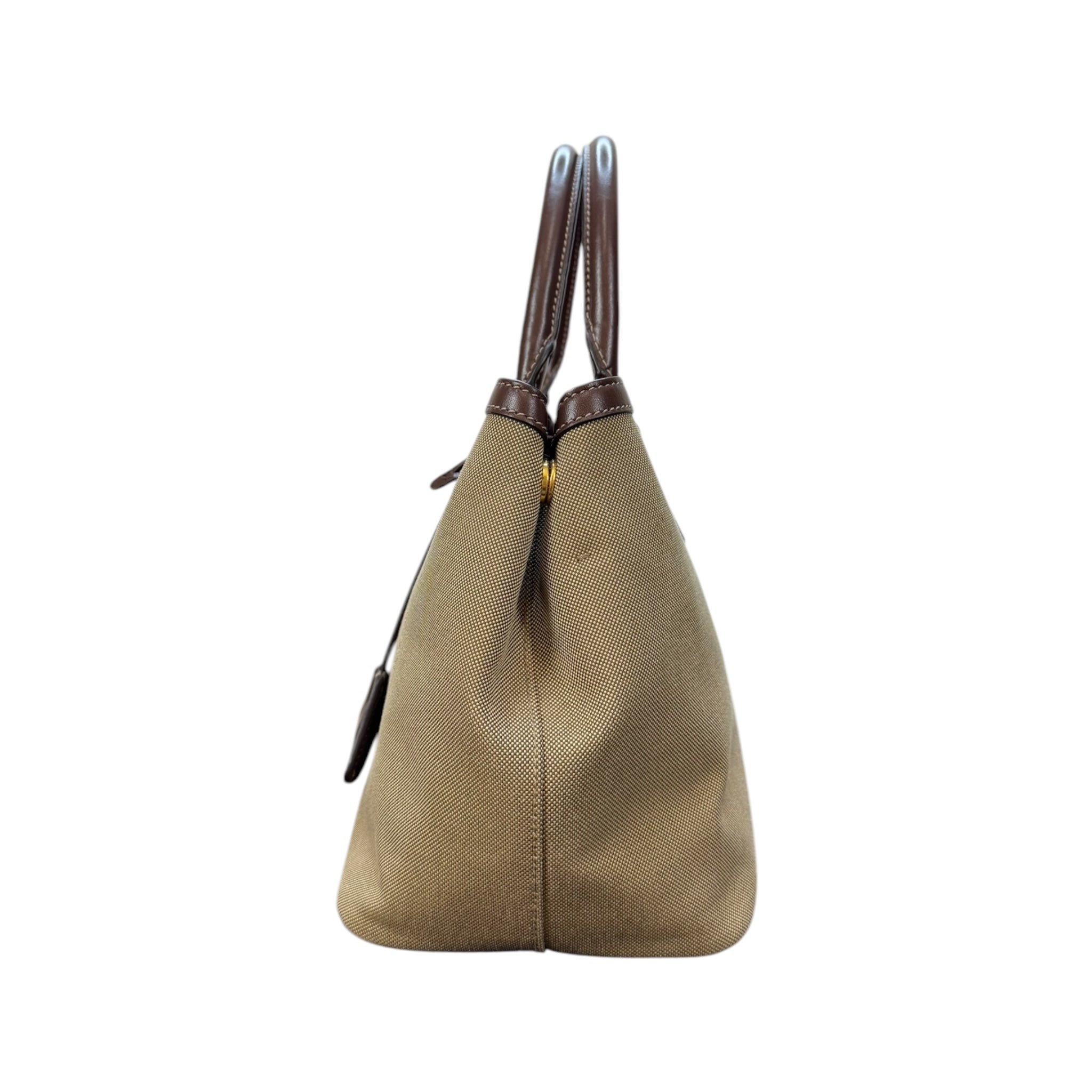 Prada Canvas Convertible Tote