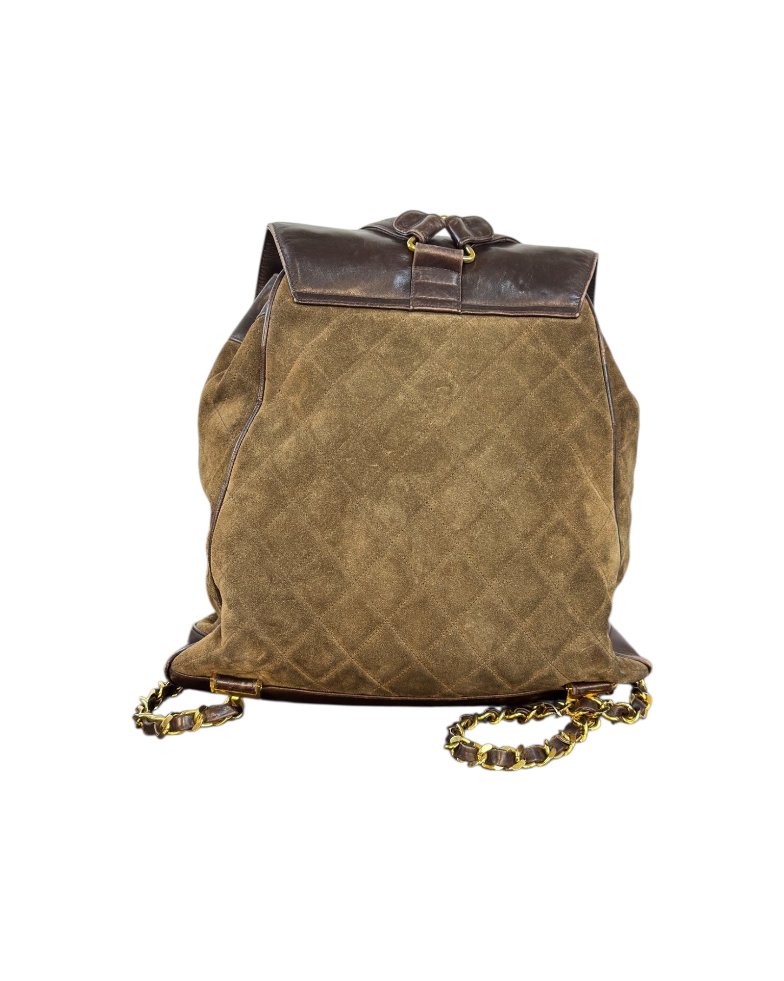 Chanel Vintage Suede & Leather Backpack