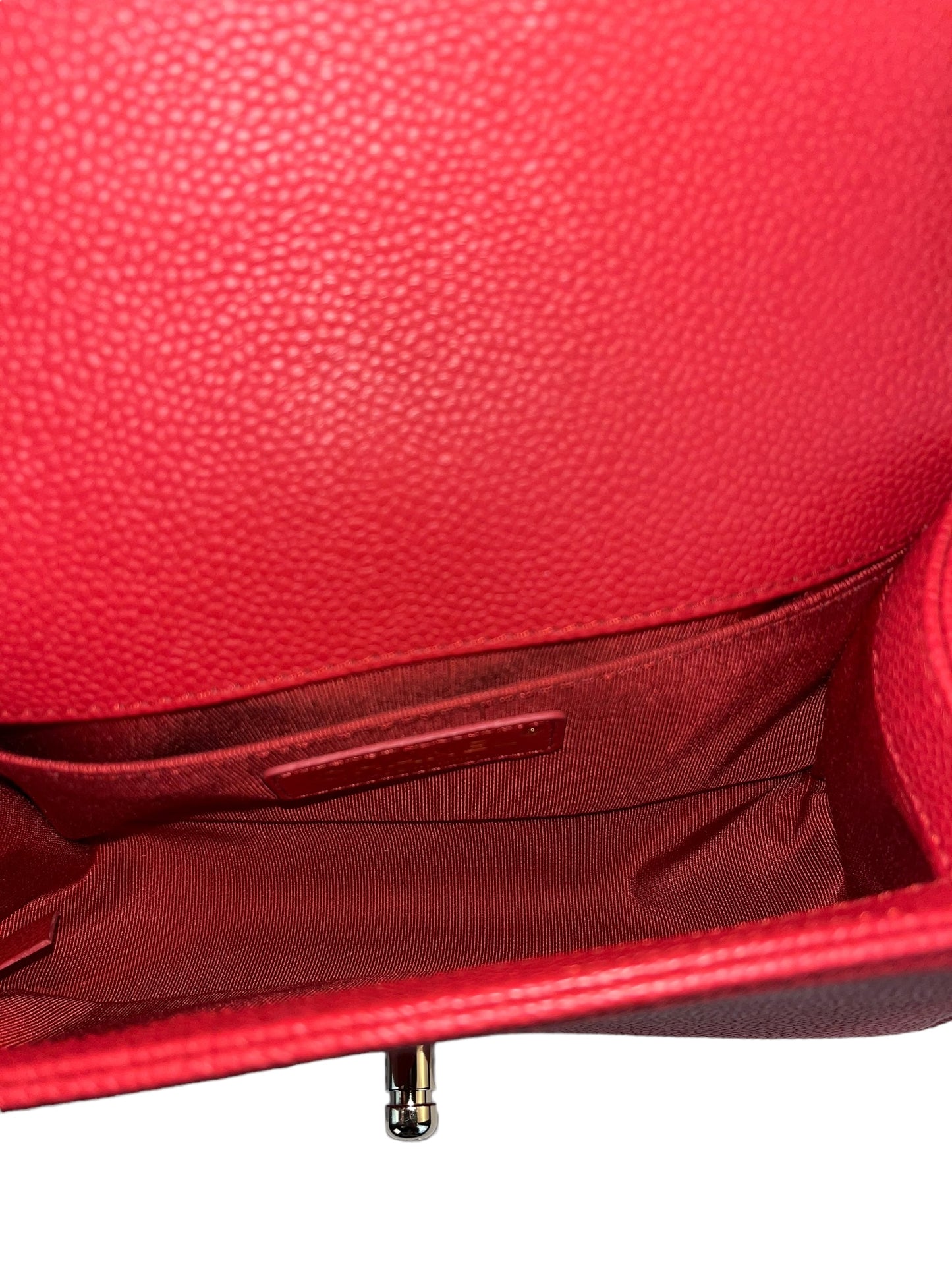 Chanel Boy Bag Red Caviar Small