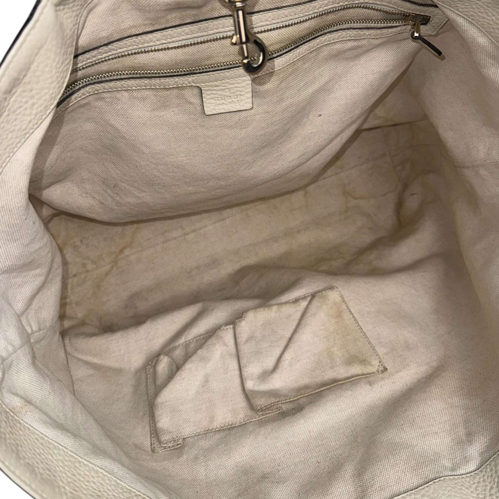 Gucci Raffia Bamboo Shopper Tote
