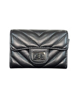 Chanel Chevron Quilted Reissue Card Holder